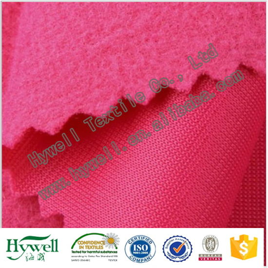 Tissu uniforme de polyester de tissu balayé d'école de veste de tricot pour des vêtements de sport