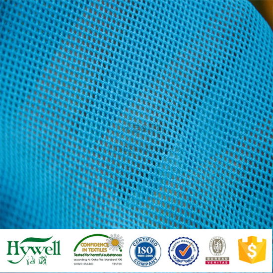 Tissu à mailles en polyester fabriqué en Chine Hotsale