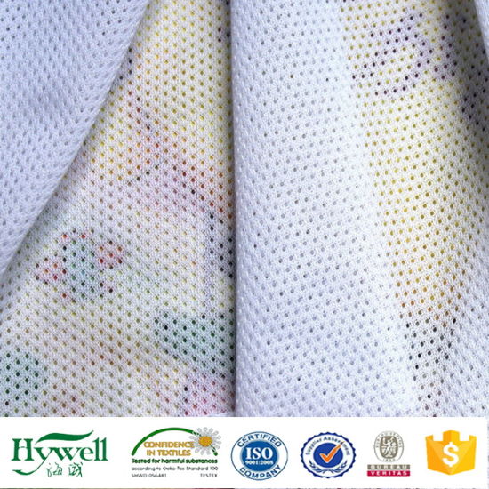 Maille de tissu de polyester pour la doublure de vêtements de sport