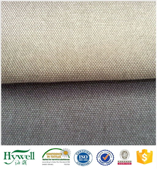 Tissu en lin polyester 2018 pour canapé et mobilier